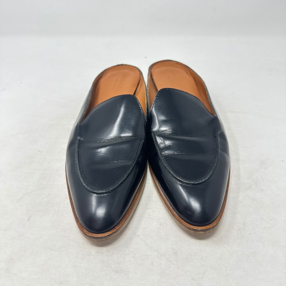 Everlane The Day Loafer Mule Black 10.5 Leather Slip On Italian Minimalist Shoes